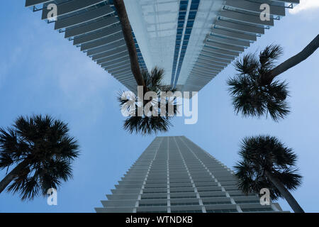 Sunny Isles, vue sur la ville. Banque D'Images