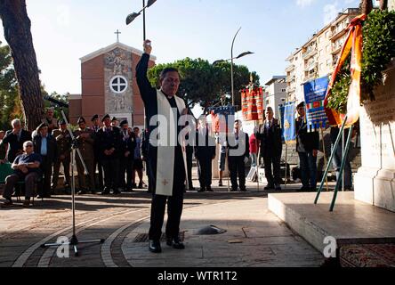 Roma, Italie. 10 Sep, 2019. 76e anniversaire de la bataille de la colline de Rome. Le vice-maire de Rome Luca Bergamo préside la commémoration. (Photo par Claudio Sisto/Pacific Press) Credit : Pacific Press Agency/Alamy Live News Banque D'Images