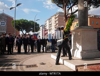 Roma, Italie. 10 Sep, 2019. 76e anniversaire de la bataille de la colline de Rome. Le vice-maire de Rome Luca Bergamo préside la commémoration. (Photo par Claudio Sisto/Pacific Press) Credit : Pacific Press Agency/Alamy Live News Banque D'Images