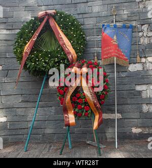 Roma, Italie. 10 Sep, 2019. 76e anniversaire de la bataille de la colline de Rome. Le vice-maire de Rome Luca Bergamo préside la commémoration. (Photo par Claudio Sisto/Pacific Press) Credit : Pacific Press Agency/Alamy Live News Banque D'Images