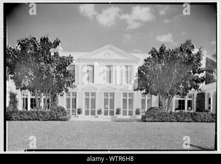 Mme H. Mercer Walker, résidence à El Vedado, Palm Beach, en Floride. Banque D'Images