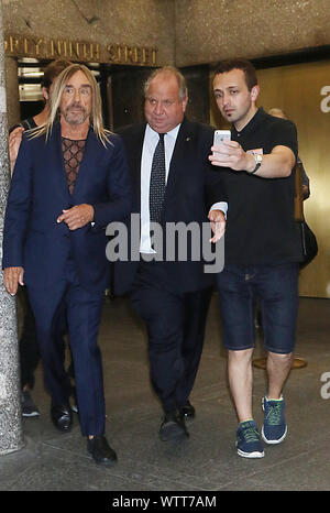 New York, New York, USA. Sep 11, 2019. New York, NY, USA. Sep 11, 2019. Iggy Pop vu après une apparition au Tonight Show avec Jimmy Fallon à New York, le 11 septembre 2019. Credit : Rw/media/Alamy Punch Live News Crédit : MediaPunch Inc/Alamy Live News Banque D'Images