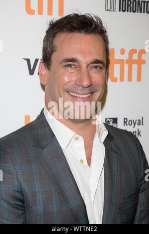 Toronto, Ontario, Canada. Sep 11, 2019. Jon Hamm assiste à la première de 'Lucy In The Sky' au cours de la 44e Festival International du Film de Toronto, tiff, à Princess of Wales Theatre à Toronto, Canada, le 11 septembre 2019. | conditions dans le monde entier : dpa Crédit photo alliance/Alamy Live News Banque D'Images