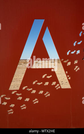 Bienvenue à bord d'un Arabana Les pays du sud de l'Australie Banque D'Images