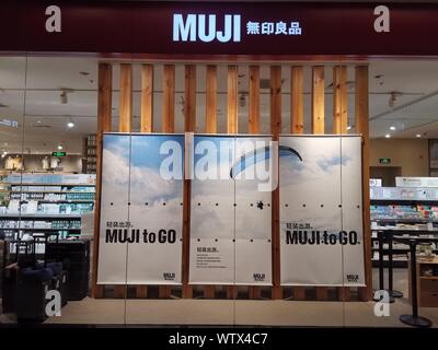 Beijing, Beijing, Chine. Sep 12, 2019. Beijing, Chine - un magasin MUJI à Beijing. Crédit : SIPA Asie/ZUMA/Alamy Fil Live News Banque D'Images