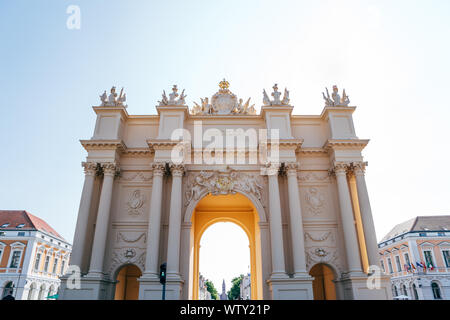 Porte de Brandebourg de Potsdam, Allemagne Banque D'Images