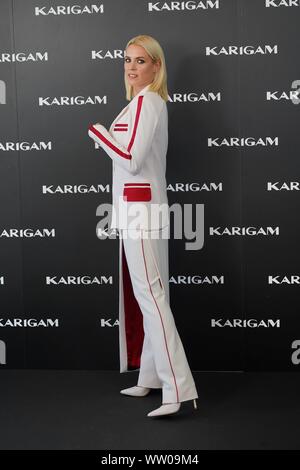 Madrid, Espagne. Sep 12, 2019. L'actrice Maggie Civantos Karigam au cours de l'événement de marque à Madrid le jeudi 12 septembre 2019 Crédit : CORDON PRESS/Alamy Live News Banque D'Images