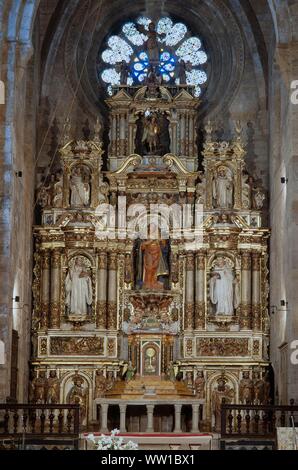 Josep Tramulles / Retable du Monastère de Santa Maria de Santes Creus, 1647-1651. Banque D'Images