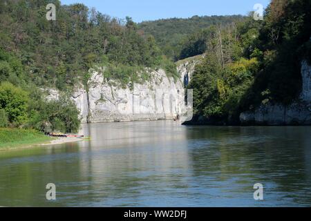 Les gorges du Danube de Weltenbourg à (04. Septembre 2019) dans le monde entier d'utilisation | Banque D'Images