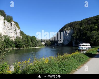 Les gorges du Danube de Weltenbourg à (04. Septembre 2019) dans le monde entier d'utilisation | Banque D'Images