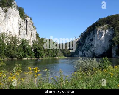 Les gorges du Danube de Weltenbourg à (04. Septembre 2019) dans le monde entier d'utilisation | Banque D'Images