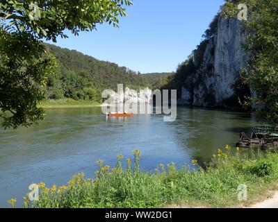 Les gorges du Danube de Weltenbourg à (04. Septembre 2019) dans le monde entier d'utilisation | Banque D'Images