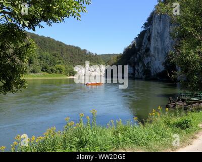 Les gorges du Danube de Weltenbourg à (04. Septembre 2019) dans le monde entier d'utilisation | Banque D'Images