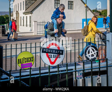 Des scènes de rue, au centre-ville de Reykjavik, Islande Banque D'Images