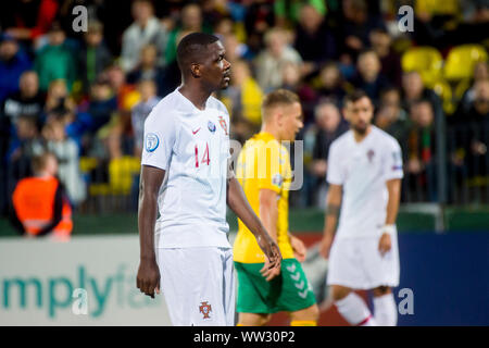 La Lituanie, Vilnius - 10 septembre 2019 : William Carvalho lors d'un qualificatif de l'UEFA Euro 2020 entre la Lituanie et le Portugal à LFF Arena. Banque D'Images