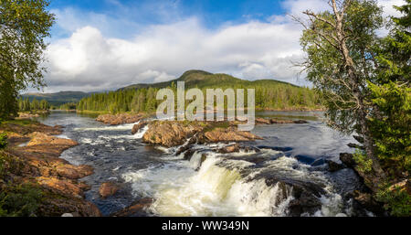 Paysage nature Panorama en Nord-trondelag, Norvège,Namsskogan Banque D'Images
