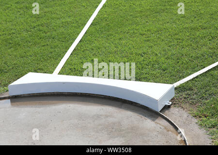 Détail de la prise de mettre la plate-forme area . Si la limite est dépassée, le lancement sera considéré comme nul Banque D'Images