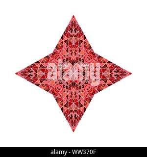 Triangle polygonale ornement mosaïque logo star - modèle géométrique abstrait coloré géométrique élément du vecteur Illustration de Vecteur