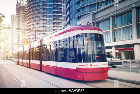 Tramway à Toronto, Ontario, Canada Banque D'Images