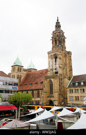 Gotische Evangelische Kirche Saint Kilian, Heilbronn, Bade-Wurtemberg, Allemagne Banque D'Images