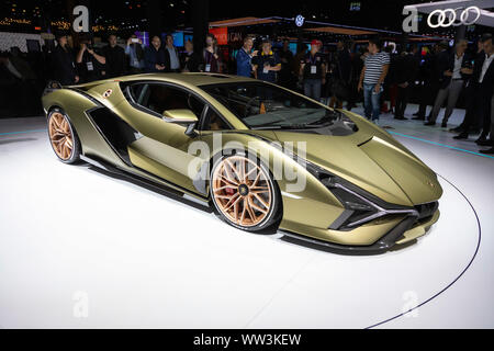 FKP 37 Lamborghini Sián Hypercar hybride présentation à l'AAI Banque D'Images