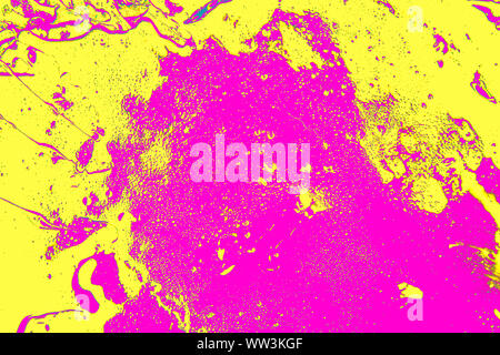 Digital art liquide fond coloré. Résumé fond de liquide coloré ou les conduites de liquide, créant une variété de belles courbes sur la surface. Banque D'Images