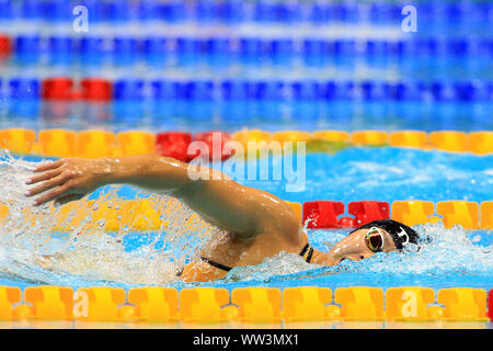 Londres, Royaume-Uni. Sep 12, 2019. Alice Tai de Grande-bretagne en action au cours de la Women's 400m nage libre finale S8. Championnats du monde de natation 2019 Para Allianz jour 4 à l'Aquatics Centre de Londres à Londres, Royaume-Uni le jeudi 12 septembre 2019. Cette image ne peut être utilisé qu'à des fins rédactionnelles. Utilisez uniquement rédactionnel, pic par Steffan Bowen/Andrew Orchard la photographie de sport/Alamy live news Crédit : Andrew Orchard la photographie de sport/Alamy Live News Banque D'Images