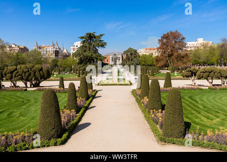 Le parc del Buen Retiro, Madrid, Espagne Banque D'Images