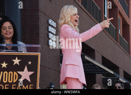 L'actrice Judith Light reconnaît les amis, la famille et les fans lors d'une cérémonie de dévoilement de l'honorer avec le 2,673ème étoile sur le Hollywood Walk of Fame à Los Angeles le Jeudi, Septembre 12, 2019. Photo par Jim Ruymen/UPI Banque D'Images