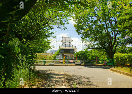 Inui Oar, Château Kumamoto, souffert de tremblement de Kumamoto, Japon, Préfecture de Kumamoto Banque D'Images