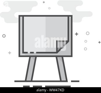 Stand de peinture dans l'icône de style gris télévision décrites. Vector illustration. Illustration de Vecteur