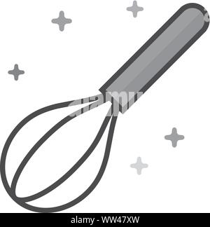 Batteur à oeufs icône dans télévision a décrit le style de gris. Vector illustration. Illustration de Vecteur