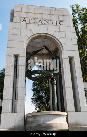 L'Arc de triomphe de l'Atlantique de la Seconde Guerre mondiale, mémorial dédié aux Américains qui ont servi dans les forces armées ou comme civils durant la Seconde Guerre mondiale. Banque D'Images