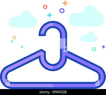 Dans l'icône cintre décrites couleur plate style. Vector illustration. Illustration de Vecteur