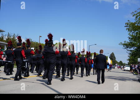 Fond du Lac, Wisconsin / 2 septembre 2019 Fond du Lac tenaient leur parade de la fête du Travail qui s'est retrouvé à Lakeside Park pour un festival qui aura lieu. Banque D'Images