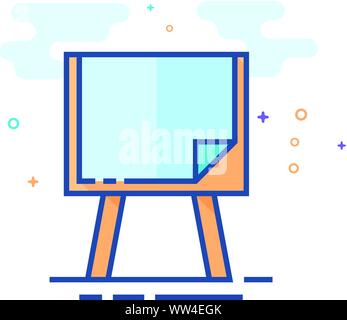 Stand de peinture dans l'icône de style couleur télévision décrites. Vector illustration. Illustration de Vecteur