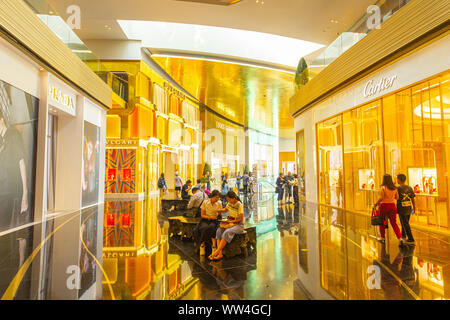 Siam icône nouveau centre commercial moderne de Bangkok les plus luxe élégant décor intérieur department store.11 Janvier 2019.Bangkok, Thaïlande. Banque D'Images