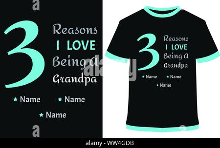 Grandpa t-shirt vecteur conception design illustration, on peut utiliser pour l'étiquette, logo, affiche, autocollant ou l'impression pour le t-shirt. Illustration de Vecteur