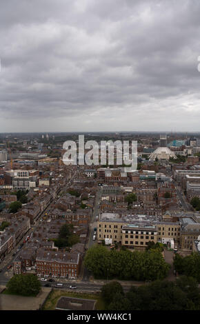 Vue aérienne de la ville de Liverpool au Royaume-Uni Banque D'Images