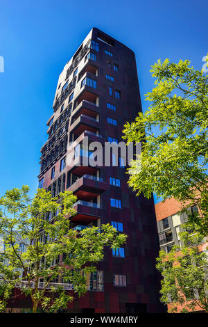 Dans la tour de cannelle HafenCity de Hambourg, Allemagne, Europe Banque D'Images