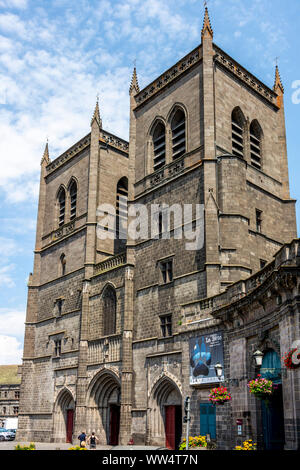 Cathédrale Saint-Pierre, Saint Flour, Cantal, Auvergne-Rhone-Alpes, France, Europe Banque D'Images