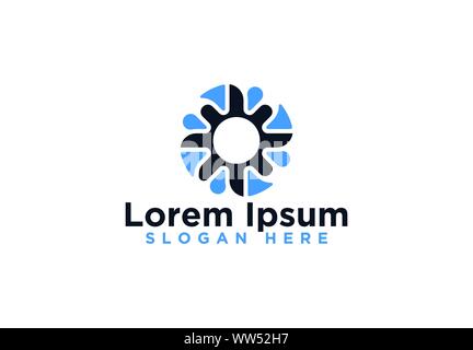 Hélice abstrait dessins de logos, Vector Illustration Illustration de Vecteur