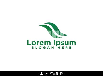 Vague verte dessins de logos Vector Illustration Illustration de Vecteur