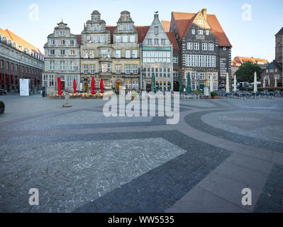 Place du marché avec Hanse cross en face d'elle Banque D'Images