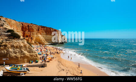 Lagos, Portugal - 7 septembre, 2019 : de la plage à la plage de Benagil Algarve Portugal Banque D'Images