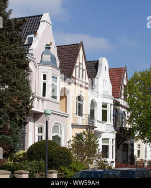 Maisons anciennes à Brême Schwachhausen, Bremen, Germany, Europe Banque D'Images