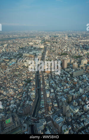 Aerial cityscape, Tokyo, Honshu, Japan Banque D'Images