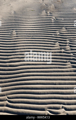 Les vagues de sable sur la plage, Kiel, Schleswig-Holstein, Allemagne Banque D'Images