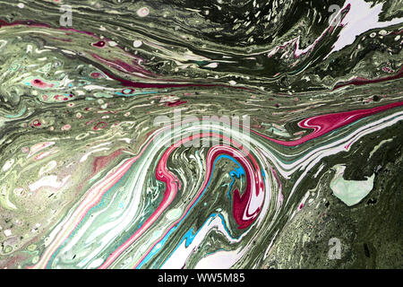 Liquide marbré motif unique Banque D'Images