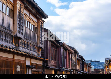 Higashichaya Vieille ville de Kanazawa, Japon. Banque D'Images